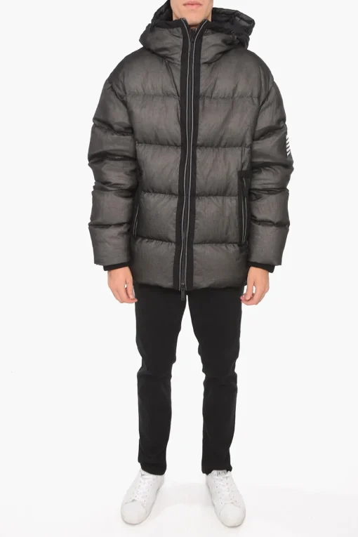 Online Piumino in Nylon con Toppa Logo Uomo Giubbotti