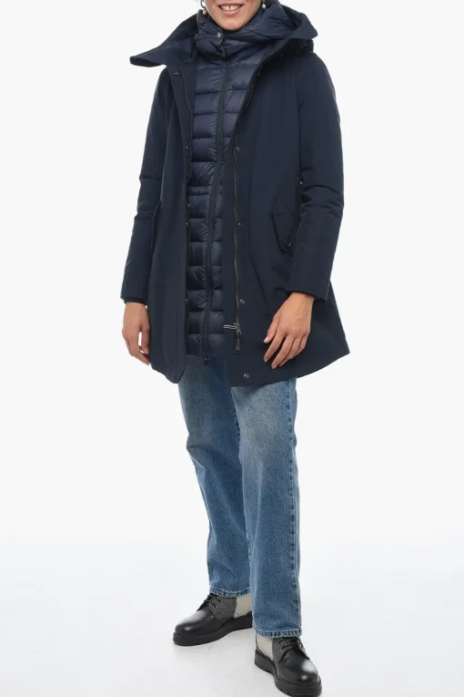 Piumino in Tinta Unita con Interno Removibile>Woolrich Best