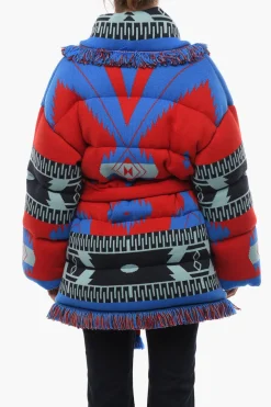 Piumino Motivo Azteco Con Cintura>Alanui Hot