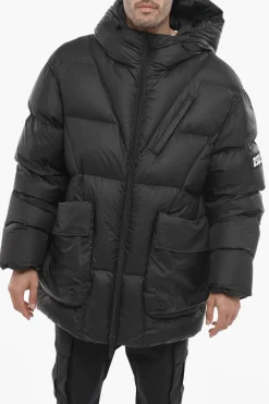 Sale Piumino Oversized con Tasche ad Aletta Uomo Giubbotti