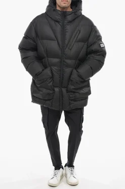 Sale Piumino Oversized con Tasche ad Aletta Uomo Giubbotti