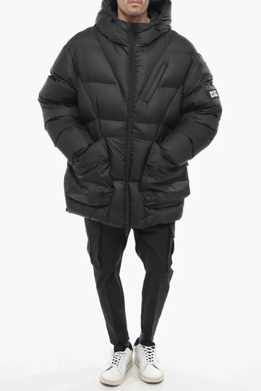 Sale Piumino Oversized con Tasche ad Aletta Uomo Giubbotti