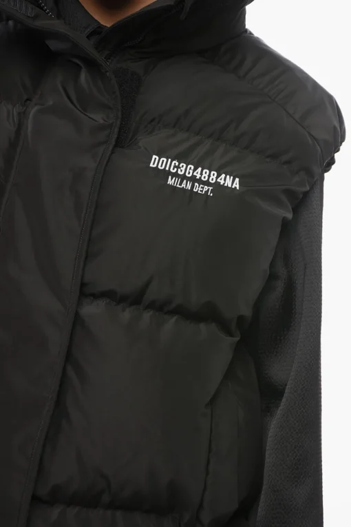 Piumino Smanicato con Chiusura a Strappo>Dolce & Gabbana Hot