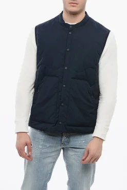 Discount Piumino Smanicato In RIpstop Uomo Giubbotti