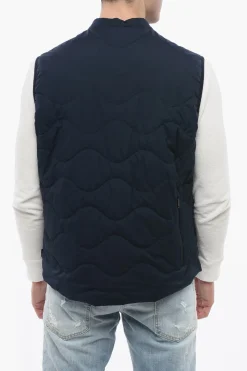 Discount Piumino Smanicato In RIpstop Uomo Giubbotti