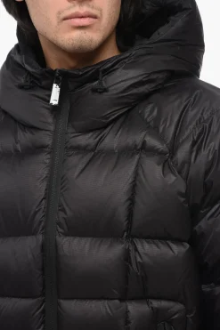 Discount Piumino Trapuntato con Cappuccio Uomo Giubbotti