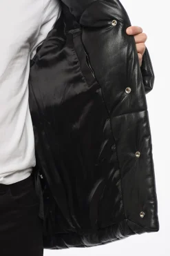 Sale Piumino Trapuntato in Pelle Uomo Giubbotti