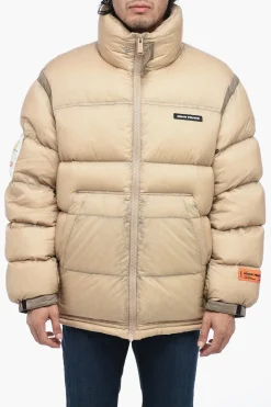 Piumino Trapuntato Logato con Dettagli a Contrasto>Heron Preston Hot