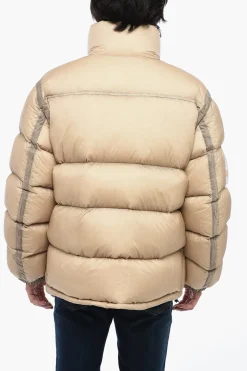 Piumino Trapuntato Logato con Dettagli a Contrasto>Heron Preston Hot
