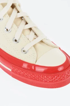 Fashion PLAY COMME DES GARCONS Sneakers Basse in Cotone con Suola a Contrasto Donna Sneaker|Sneaker