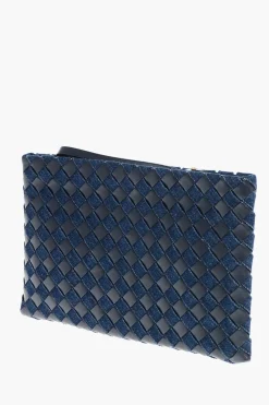 Pochette ABYSS in Pelle e Denim Intracciati>Bottega Veneta Hot