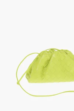 Clearance Pochette MINI POUCH in Pelle Intrecciata Donna Pochette E Buste