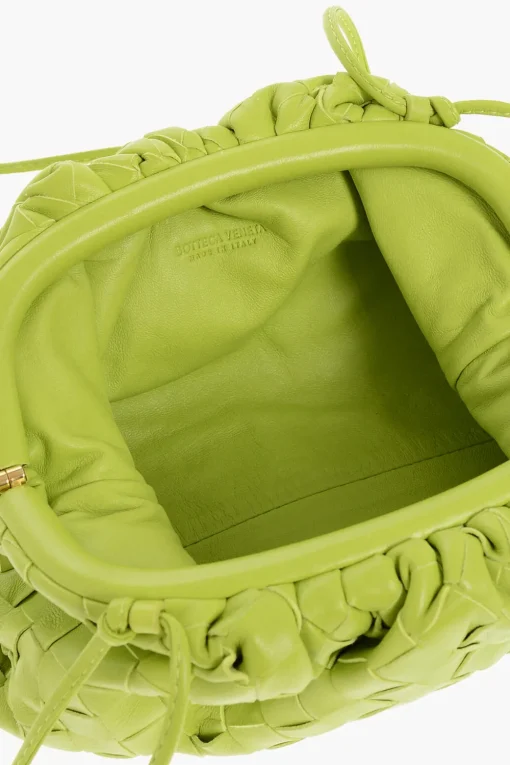 Clearance Pochette MINI POUCH in Pelle Intrecciata Donna Pochette E Buste