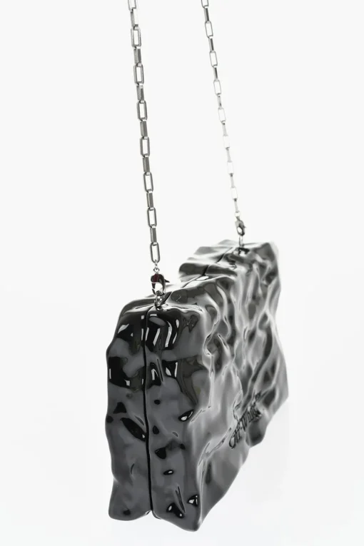 Pochette Rigida Crushed Sculpture Goffrata>Off-White Fashion