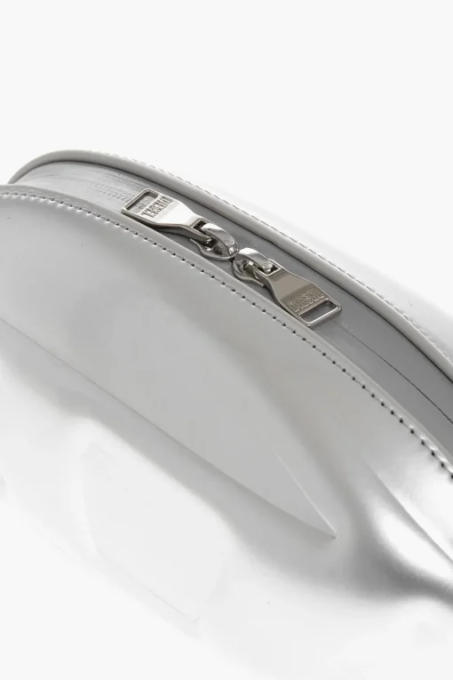 Discount Pochette Rigida 1-DR FOLD a Forma Ovale con Logo Oval D in Rilievo Donna Pochette E Buste