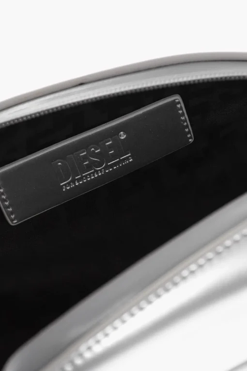 Discount Pochette Rigida 1-DR FOLD a Forma Ovale con Logo Oval D in Rilievo Donna Pochette E Buste