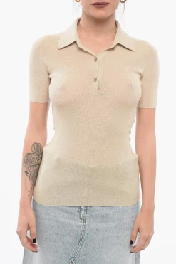 Polo 3 Bottoni in Misto Cashmere>Versace Best