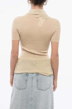 Polo 3 Bottoni in Misto Cashmere>Versace Best