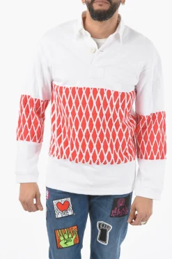 Clearance Polo a 2 Bottoni Rugby Trapuntata Uomo T-Shirt