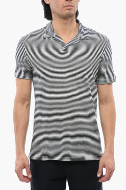 Best Polo A Maniche Corte Con Fantasia A righe Uomo T-Shirt