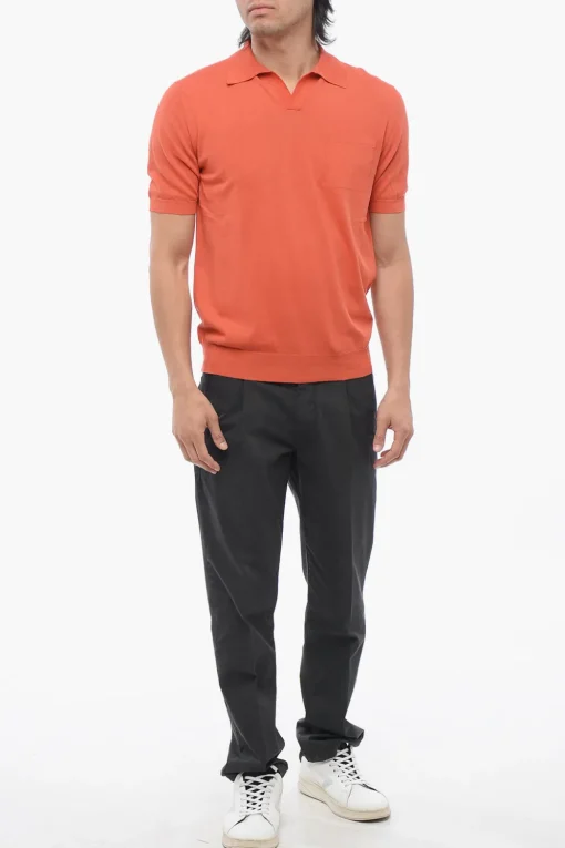 Discount Polo A Maniche Corte Con Taschino Uomo T-Shirt