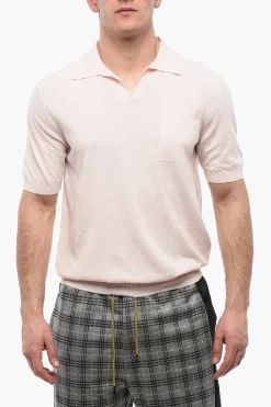 Clearance Polo A Maniche Corte Con Taschino Uomo T-Shirt