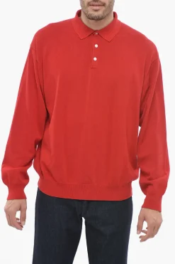 Polo a Maniche Lunghe con Fondo a Costine>J.Press Best