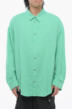 Outlet Polo a Maniche Lunghe in Tinta Unita Uomo T-Shirt