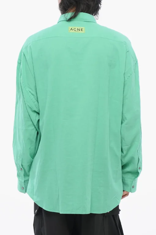Outlet Polo a Maniche Lunghe in Tinta Unita Uomo T-Shirt