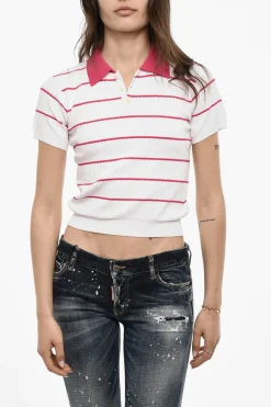 Polo a Righe Bicolore>Dsquared2 Discount