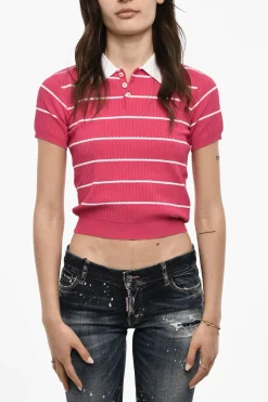 Outlet Polo a Righe Bicolore Donna T-Shirts E Tops