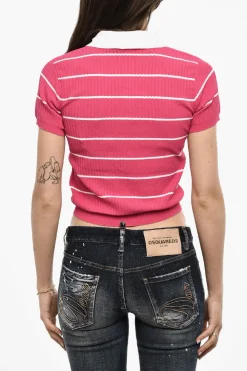 Outlet Polo a Righe Bicolore Donna T-Shirts E Tops