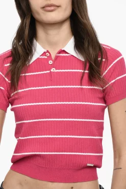 Outlet Polo a Righe Bicolore Donna T-Shirts E Tops