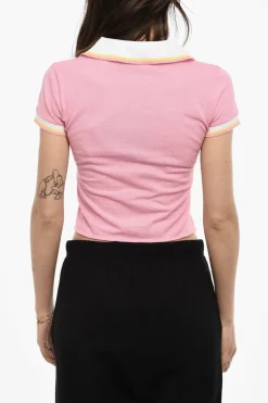 Best Polo Asimmetrica Crop Donna T-Shirts E Tops