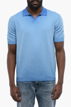 Online Polo In Cotone A Maniche Corte Uomo T-Shirt