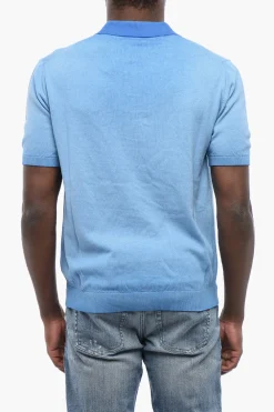Online Polo In Cotone A Maniche Corte Uomo T-Shirt