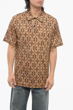 Discount Polo in Cotone HELDER Motivo Geometrico con Taschino Uomo T-Shirt