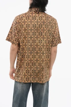 Discount Polo in Cotone HELDER Motivo Geometrico con Taschino Uomo T-Shirt
