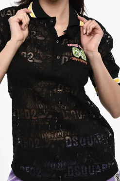 Polo In Pizzo A Maniche Corte></noscript>Dsquared2 Hot