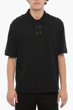 Fashion Polo Loose Fit in Cotone Piquet Uomo T-Shirt