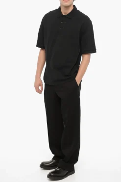 Fashion Polo Loose Fit in Cotone Piquet Uomo T-Shirt