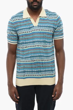Polo Relaxed Fit con Motivo Geometrico>Altea Best