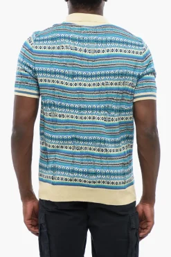 Polo Relaxed Fit con Motivo Geometrico>Altea Best