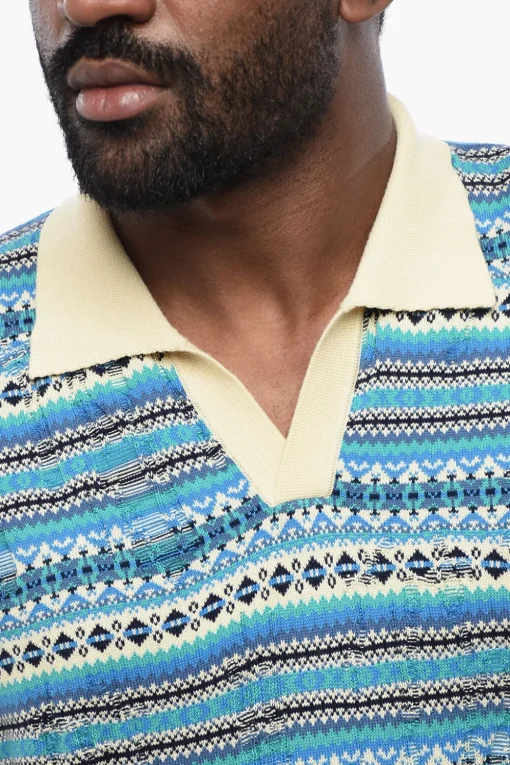 Polo Relaxed Fit con Motivo Geometrico>Altea Best