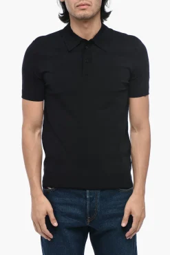 Outlet Polo Slim Fit in Tinta Unita Uomo T-Shirt