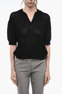Best Polo TANZANIA Openwork con Polsini Donna T-Shirts E Tops