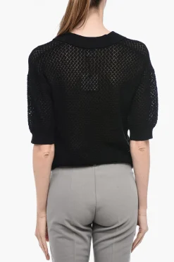 Best Polo TANZANIA Openwork con Polsini Donna T-Shirts E Tops
