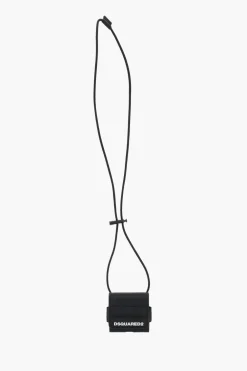 Clearance Porta Airpods da Collo In Pelle Vegan Uomo Accessori Hi-Tech