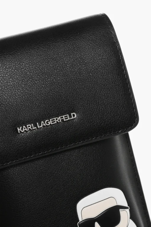 Porta Smartphone in Pelle con Custodia per Airpods Abbinata>Karl Lagerfeld Clearance