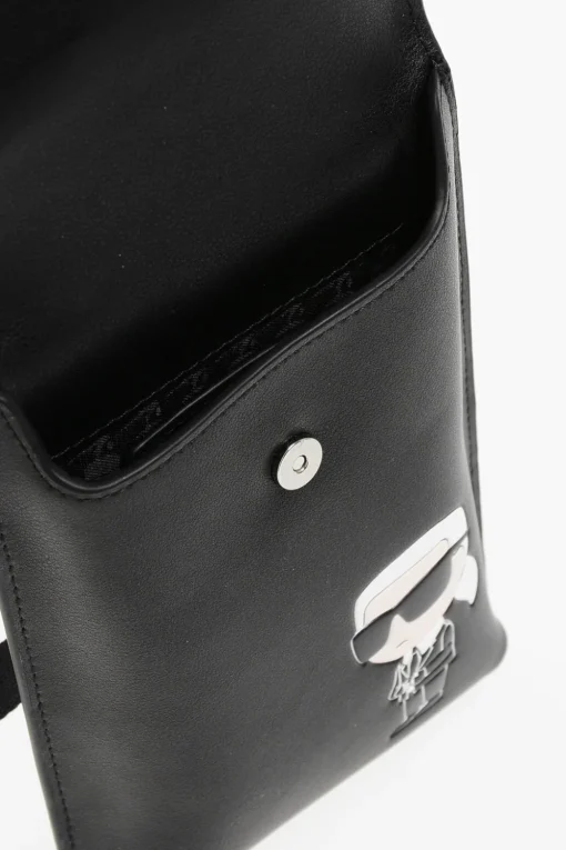 Porta Smartphone in Pelle con Custodia per Airpods Abbinata>Karl Lagerfeld Clearance